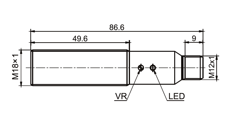 Lanbao photoelectric switch - Diffuse reflection sensor with background suppression - Switching distance 10 cm Lanbao photoelectric switch - Diffuse reflection sensor with background suppression - Switching distance 10 cm